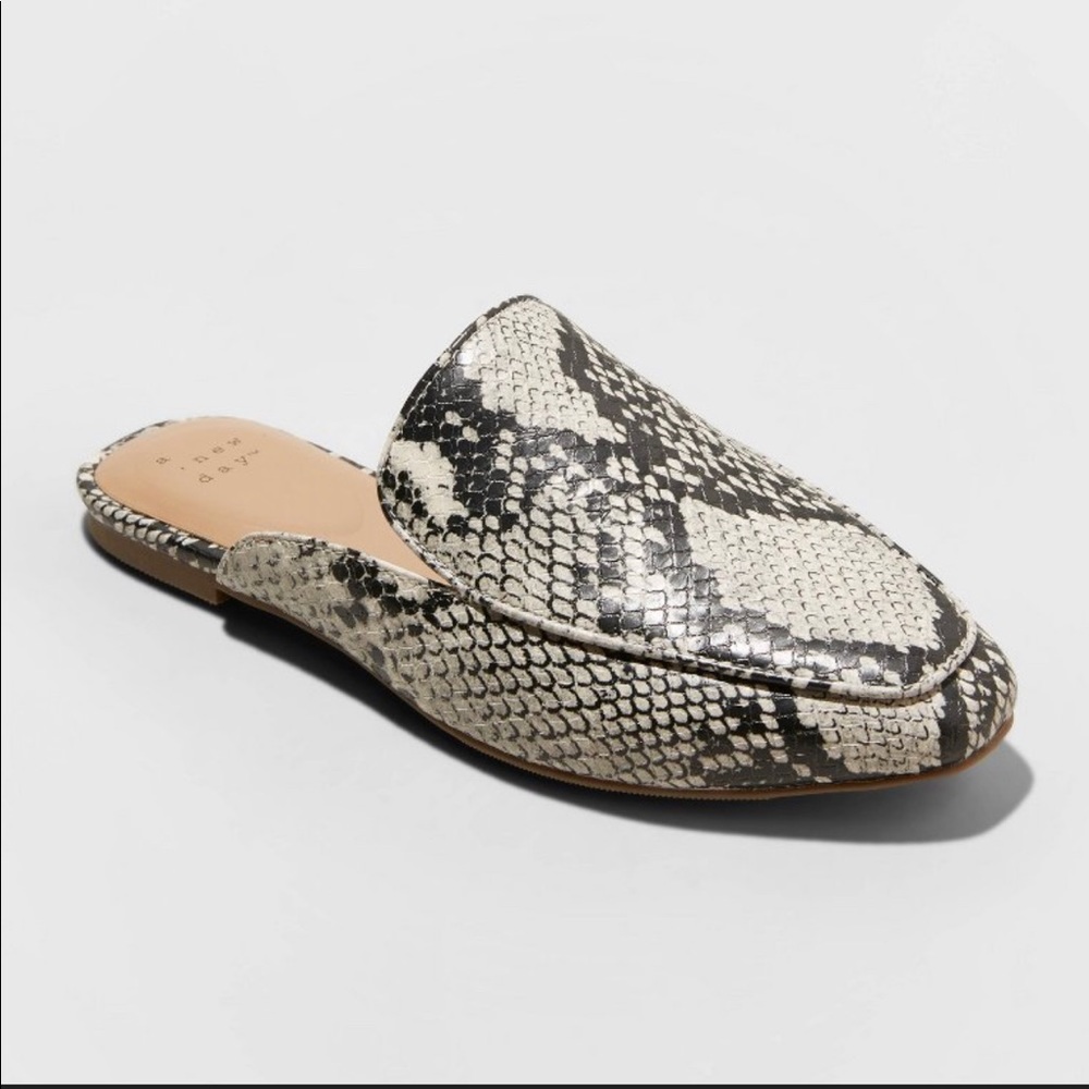 Cardi Snake Print Mules